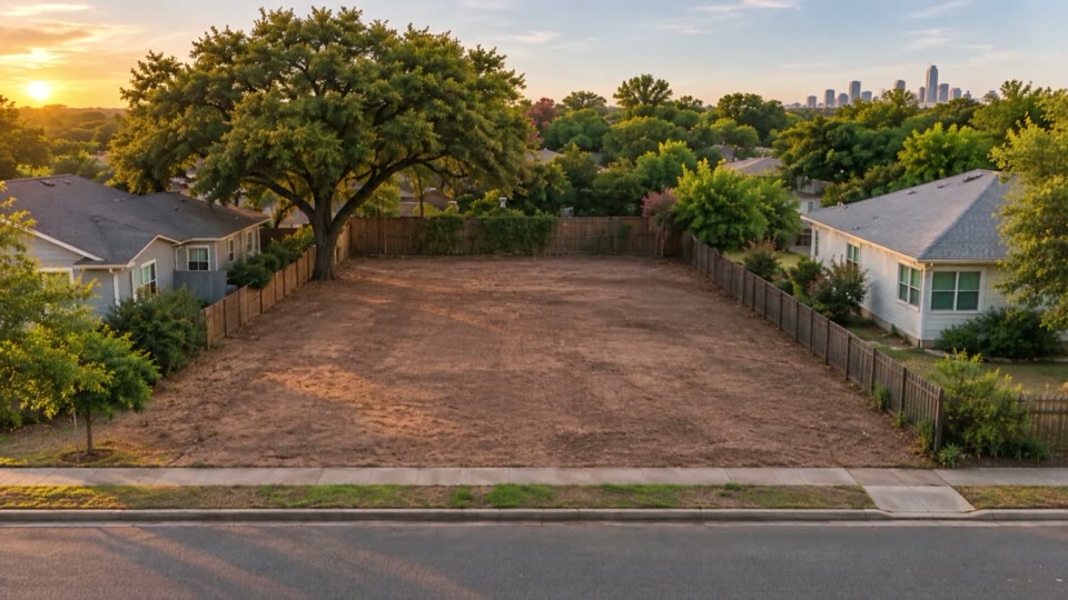 Illustrative cleared lot after the teardown
